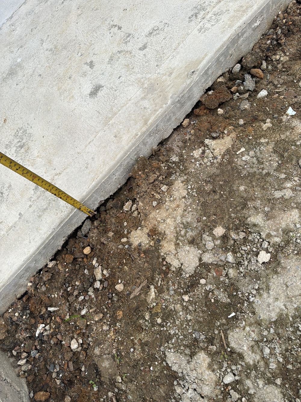 Investigating a driveway: depth, joints and what lies beneath